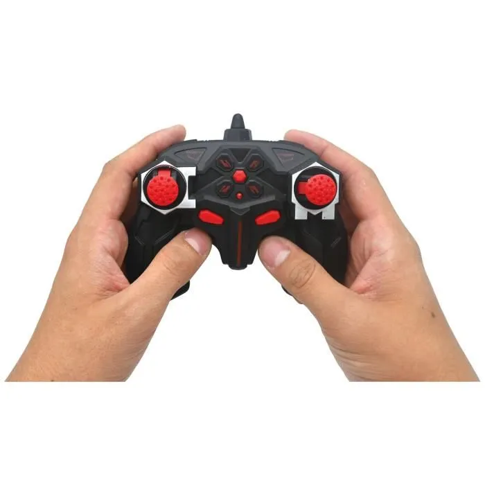 Lexibook Crosslander Pro - Camion de pompiers télécommandé avec échelle rotative, jet d'eau, effets sonores et lumineux - Jouet pour enfants