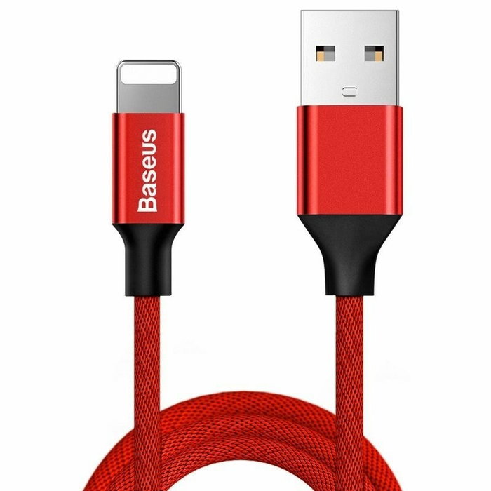 Baseus Câble Lightning CALYW-A09 1,8 m Rouge Baseus Câble Lightning CALYW-A09 1,8 m Rouge