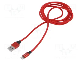 BASEUS Câble USB 2.0 High Speed USB A vers Apple Lightning, 1,8m, rouge
