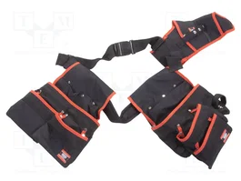 MODECO EXPERT Ceinture à outils noir-rouge