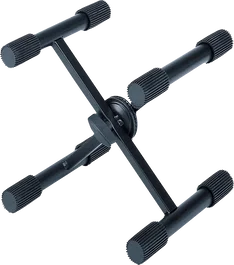 QUIKLOK Ql322 Support X pour Clavier de Bureau, Hauteur Ajustable, Noir, Acier