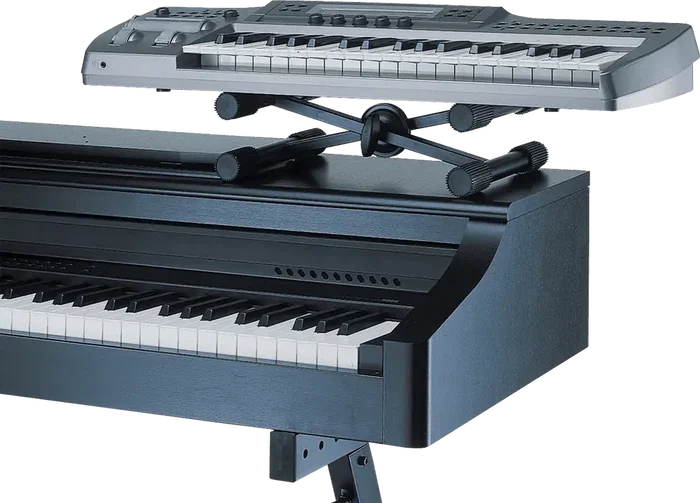 QUIKLOK Ql322 Support X pour Clavier de Bureau, Hauteur Ajustable, Noir, Acier QUIKLOK Ql322 Support X pour Clavier de Bureau, Hauteur Ajustable, Noir, Acier