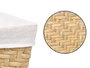KIPIT Panier rectangulaire 32x39cm Madera-Blanco