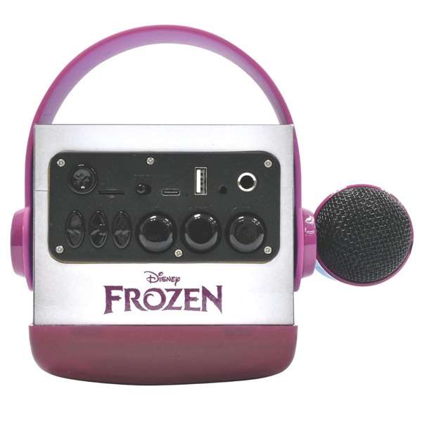 Lexibook Altavoz Bluetooth Frozen avec microphone et effets de lumière 13x33x13 cm