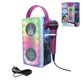 Lexibook Altavoz Bluetooth Frozen avec microphone et effets de lumière 13x33x13 cm