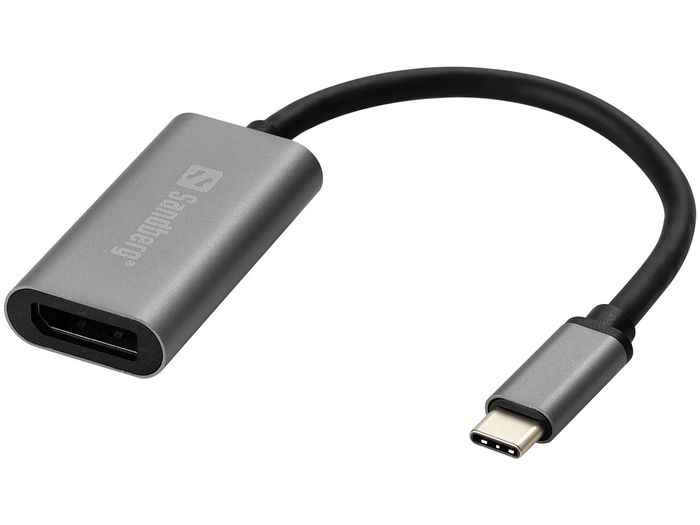 Sandberg Adaptateur USB-C vers DisplayPort, Câble de Connexion pour Écran Supplémentaire, Télévision ou Projecteur Sandberg Adaptateur USB-C vers DisplayPort, Câble de Connexion pour Écran Supplémentaire, Télévision ou Projecteur