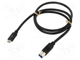 GOOBAY Câble USB 3.0 de USB B à USB C, 1m, Noir