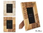 Giftdecor Porte-photos en bois 13x18 cm motif Mandala assorti blanc/marron Giftdecor (Set de 6)