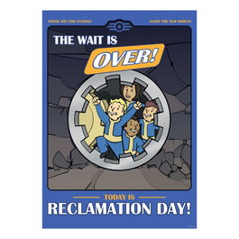 FaNaTtik Fallout lithographie Reclamation Day Limited Edition 42 x 30 cm