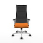 Piqueras y Crespo Chaise de Bureau Albacete Orange et Noir