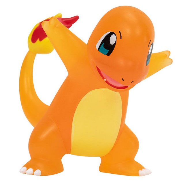 Jazwares Figurine Pokémon Translucide Aléatoire – Bulbizarre, Salamèche, Carapuce, Pikachu