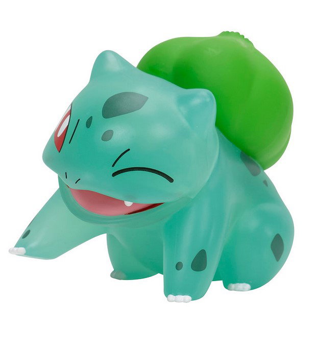 Jazwares Figurine Pokémon Translucide Aléatoire – Bulbizarre, Salamèche, Carapuce, Pikachu