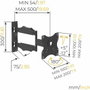 Nanook Support Mural Full Motion Tilt 19-43 Pouces