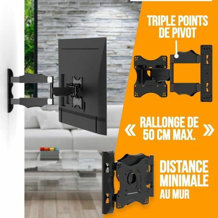Nanook Support Mural Full Motion Tilt 19-43 Pouces Nanook Support Mural Full Motion Tilt 19-43 Pouces