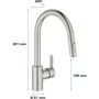Grohe Mitigeur monocommande Evier avec douchette extractible 2 jets