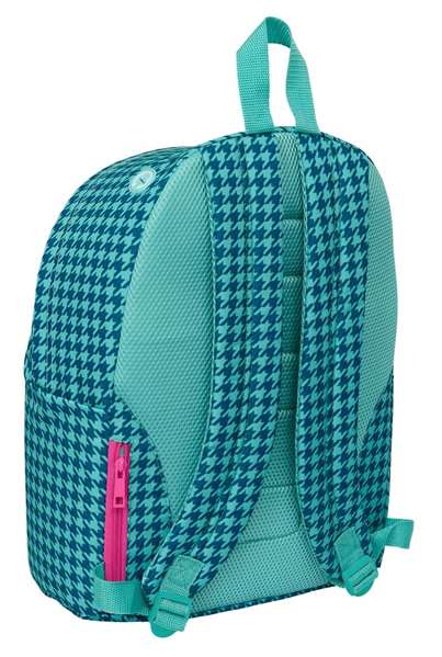 Safta Mochila Grande pour Ordinateur Portable 31x41x16 cm, Design Pata de Gallo Vert