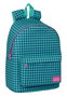 Safta Mochila Grande pour Ordinateur Portable 31x41x16 cm, Design Pata de Gallo Vert