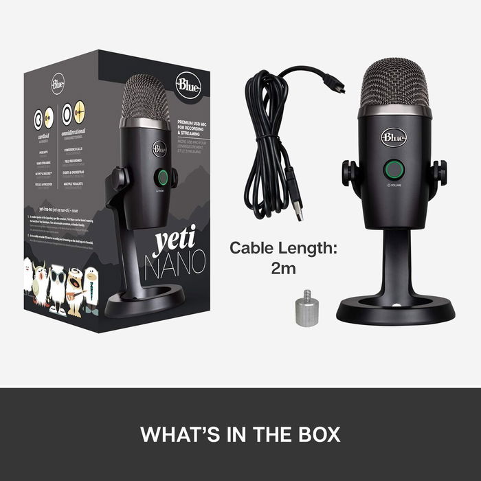 Logitech Microphone USB Yeti Nano (988-000401) - Noir