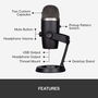 Logitech Microphone USB Yeti Nano (988-000401) - Noir