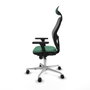 Piqueras y Crespo Chaise de Bureau avec Appui-tête 3D086N1 Vert émeraude