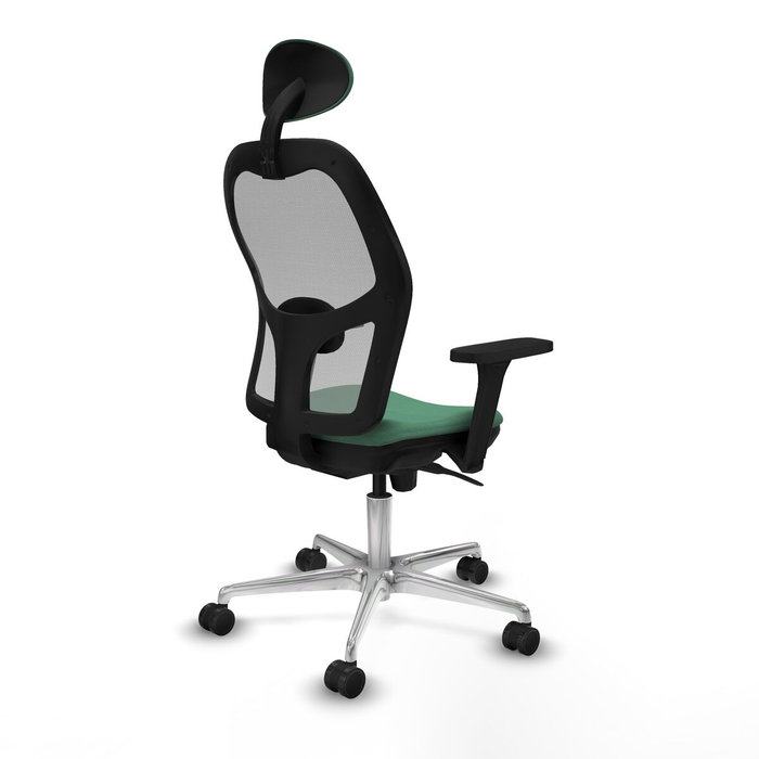 Piqueras y Crespo Chaise de Bureau avec Appui-tête 3D086N1 Vert émeraude