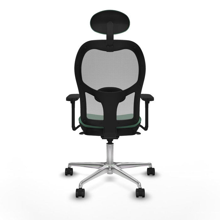 Piqueras y Crespo Chaise de Bureau avec Appui-tête 3D086N1 Vert émeraude
