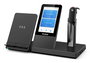 Yealink WH67 - Casque DECT sans fil tout-en-un avec écran tactile 4" (480x800), Bluetooth, USB 3.0, station d'accueil de téléphonie UC, recharge Qi et compatible Microsoft Teams