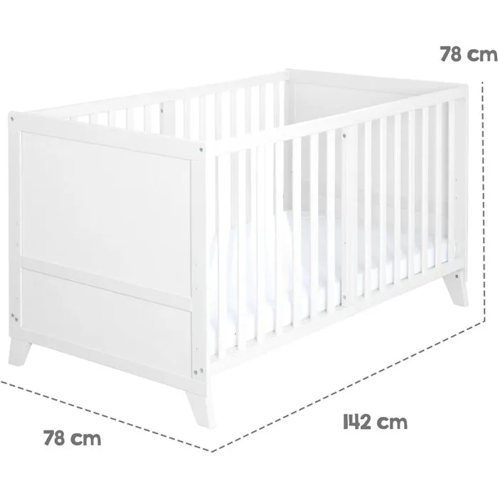 Roba Lit combiné évolutif Woodland Buddies 70 x 140 cm - Blanc