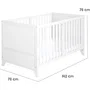 Roba Lit combiné évolutif Woodland Buddies 70 x 140 cm - Blanc