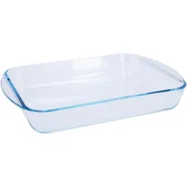 Pyrex 1450032 - Plat à lasagnes rectangulaire en verre borosilicate, résistant de -40°C à 300°C, 35 x 23 cm