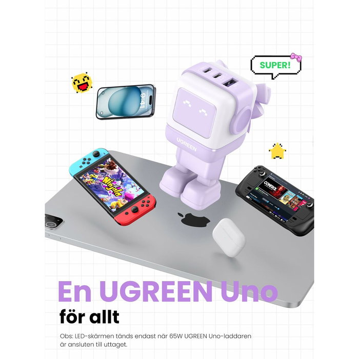 Camescope de surveillance Ugreen 35291 Rose Pourpre