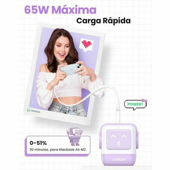 Camescope de surveillance Ugreen 35291 Rose Pourpre