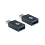 Conceptronic DONN03G Adaptateur OTG USB-C vers USB-A (Lot de 2)