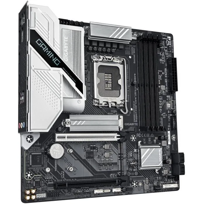 Gigabyte Z890M GAMING X - Carte mère micro ATX Socket 1851 pour processeurs Intel Z890 Express, DDR5 jusqu'à 64 Go, M.2 PCIe 5.0, LAN 2.5 GbE
