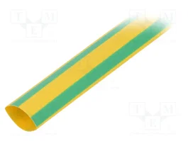 HELLERMANNTYTON Tuyau thermorétractile 12mm jaune-vert
