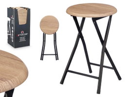 GIFTDECOR Tabouret Pliable en Bois Naturel - Lot de 8