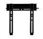 B-Tech Support mural écran plat BTV500, 47", charge max 40 kg, VESA 225x200, noir