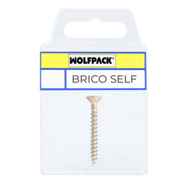 WOLFPACK LINEA PROFESIONAL Vis autotaraudeuse Brico-self tête plate pozidriv bichromatée 3,0x30 mm