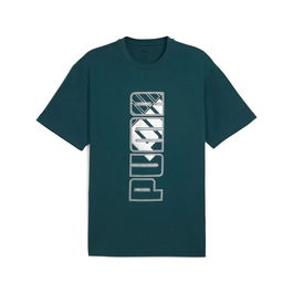 T-shirt à manches courtes homme Puma Maximal Metallic Relaxed Vert 11-12 Ans