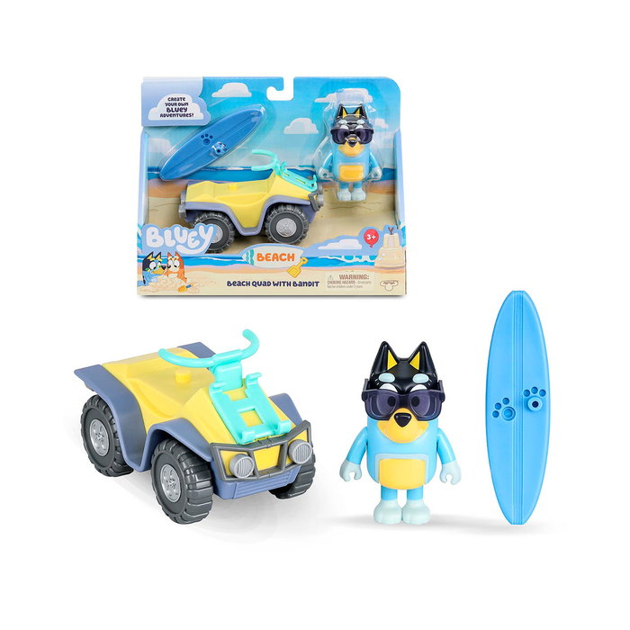 Famosa Bluey - Mini Véhicules de Collection Série 3 avec Figurines Bandit et Bingo - Jeu d'Aventure pour Enfants +2 Ans - Réf. Bly62000