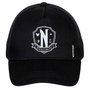 KARACTERMANIA Casquette 'Mercredi' ('Wednesday') pour enfant - 8 ans (55 cm) en coton et polyester - Taille : 11x21x25 cm