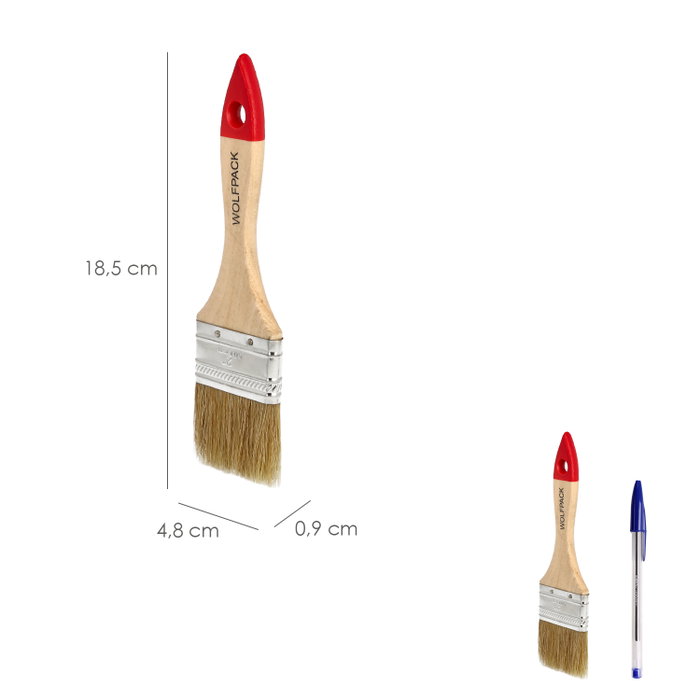 WOLFPACK LINEA PROFESIONAL Pinceau Brico double poils blancs Nº 21