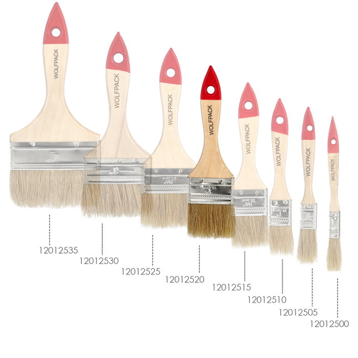 WOLFPACK LINEA PROFESIONAL Pinceau Brico double poils blancs Nº 21