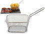 Kinvara Panier Grille avec Anse Grande 23,5x12,5x11,4 cm Métal Chromé Argent (Set de 24)