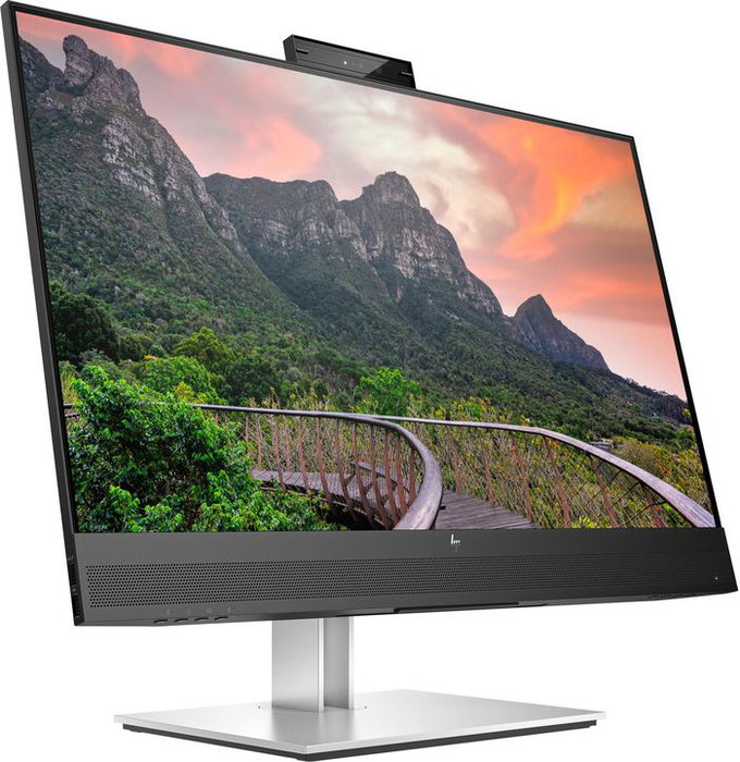 HP Écran de conférence HP E27m G4 - Écran QHD 27" avec webcam rétractable 5 MP, micros, haut-parleurs et USB-C 65W pour vidéoconférence Zoom