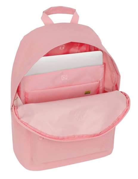 Safta Kappa Basics Sac à dos pour ordinateur portable 14,1 pouces, rose, 31 x 41 x 16 cm