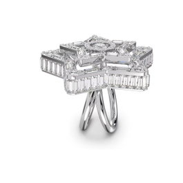 Swarovski Bague Stella en Cristal Gris Taille 50
