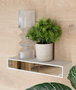 GIFTDECOR Lot de 3 Étagères Miroir Blanc (15, 30 et 45 cm)