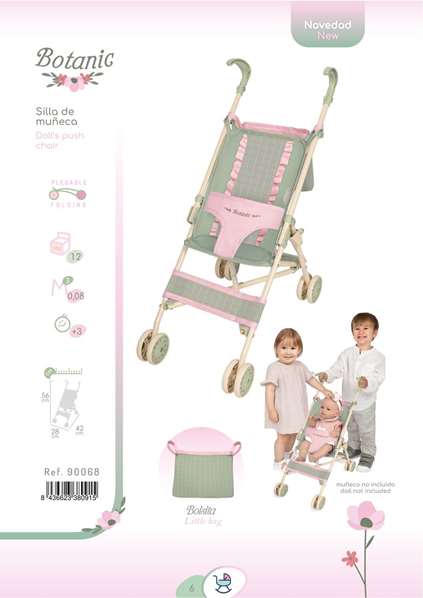 DECUEVAS Chaise de poupée pliable Botanic