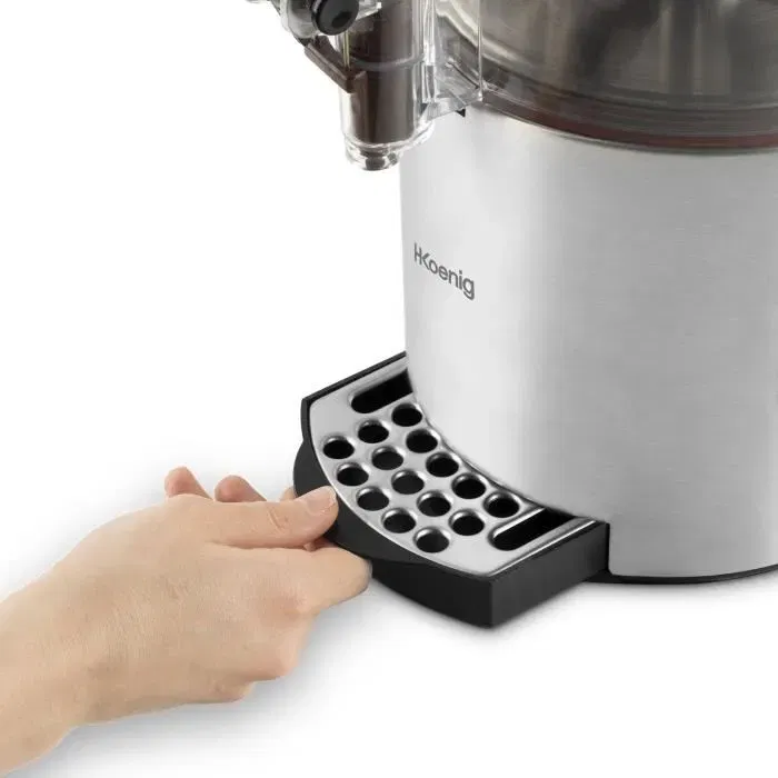 H.Koenig SHK800 Distributeur de Chocolat Chaud - 3 L, 1200 W, Thermostat Réglable 90 °C, Maintien au Chaud, Corps Inox